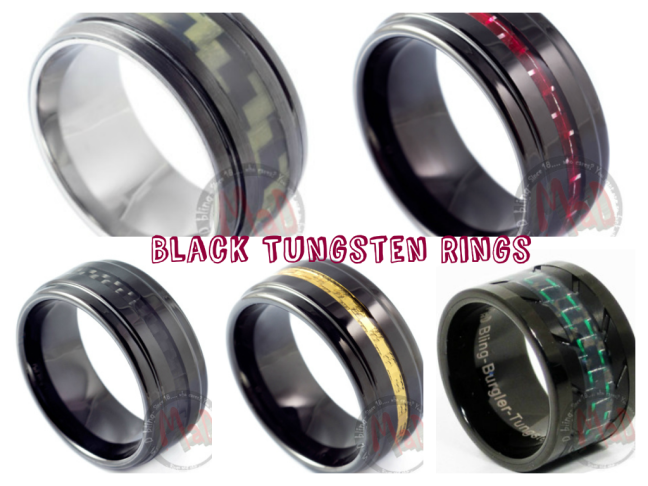 black tungsten rings - Spooky Collections | Mad Tungsten
